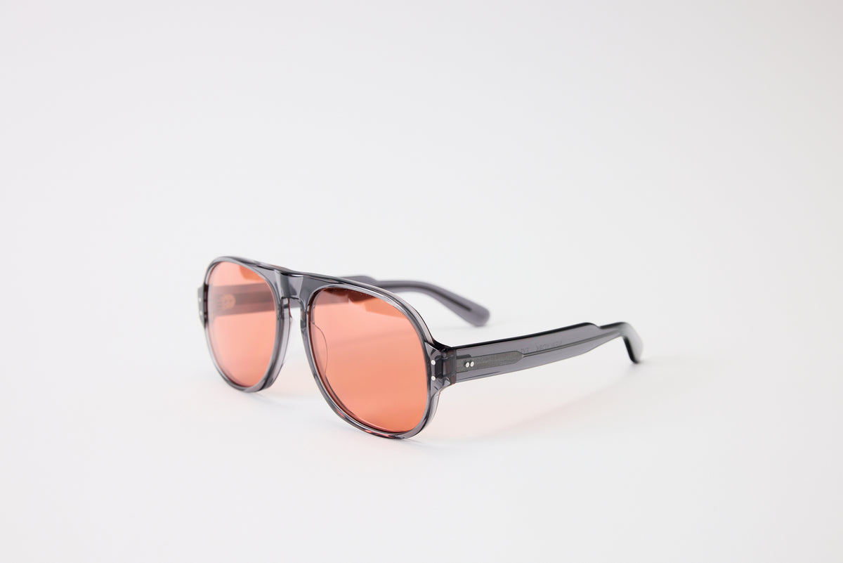 NEW YORK EYERISH, Belfasts, Grey Frames with Red Lenses