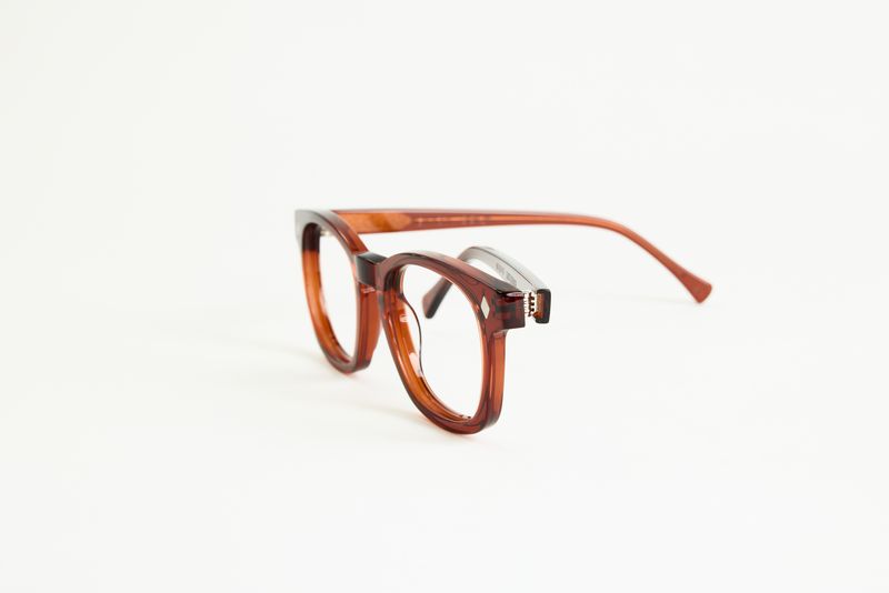 NEW YORK EYERISH, Castlerock. Rx Prescription Lenses with Garnet Red Frames