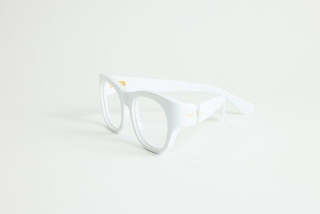 NEW YORK EYERISH, Westports. Rx Prescription Lenses with Ice White Frames