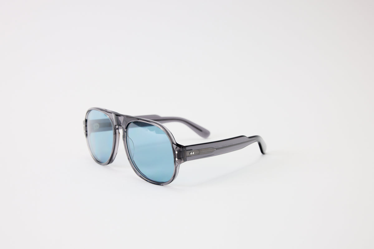 NEW YORK EYERISH, Belfasts, Grey Frames with Blue Lenses
