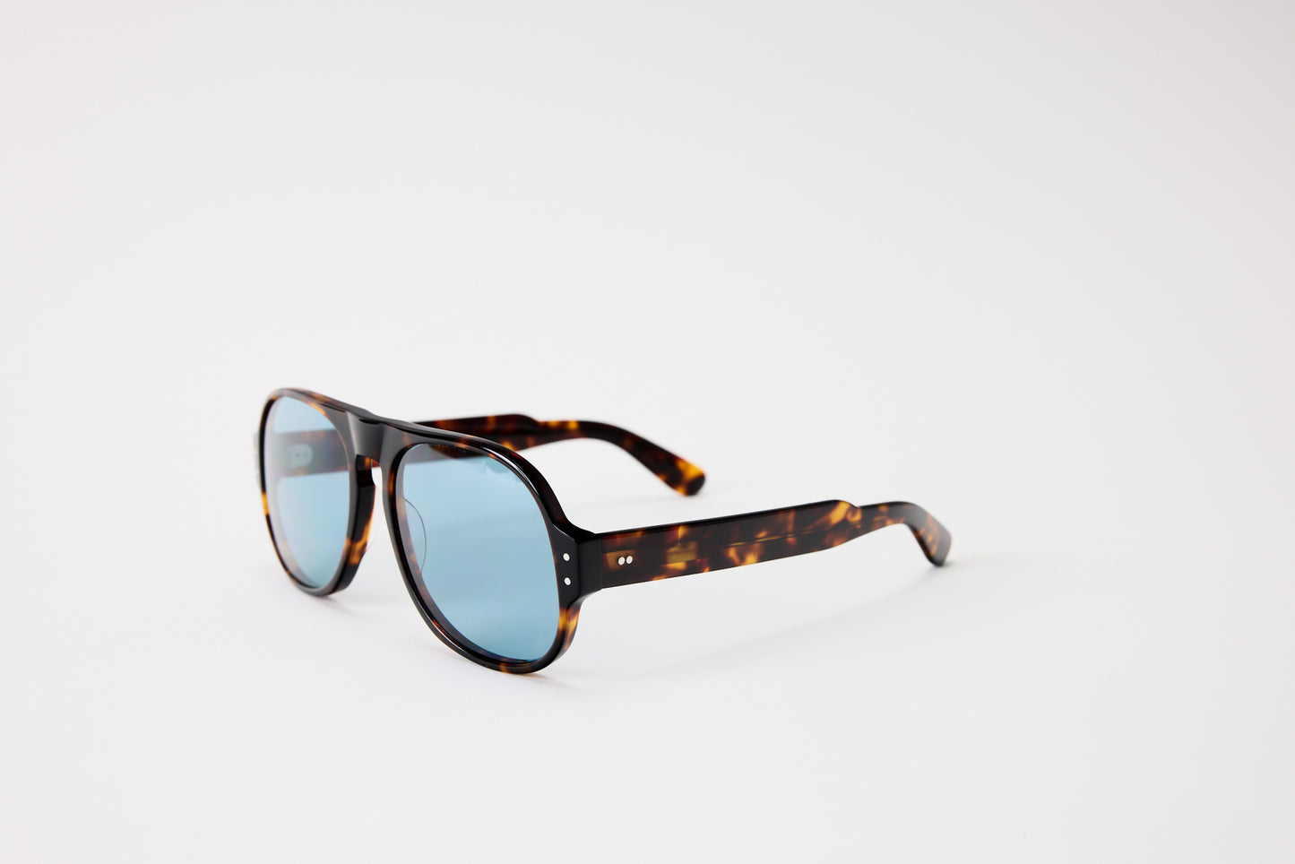 NEW YORK EYERISH, Belfasts, Dark Tortoise with Blue Lenses