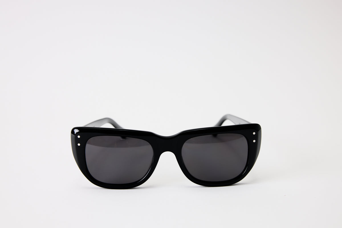 NEW YORK EYERISH, Bundorans. Black with Grey Lenses.