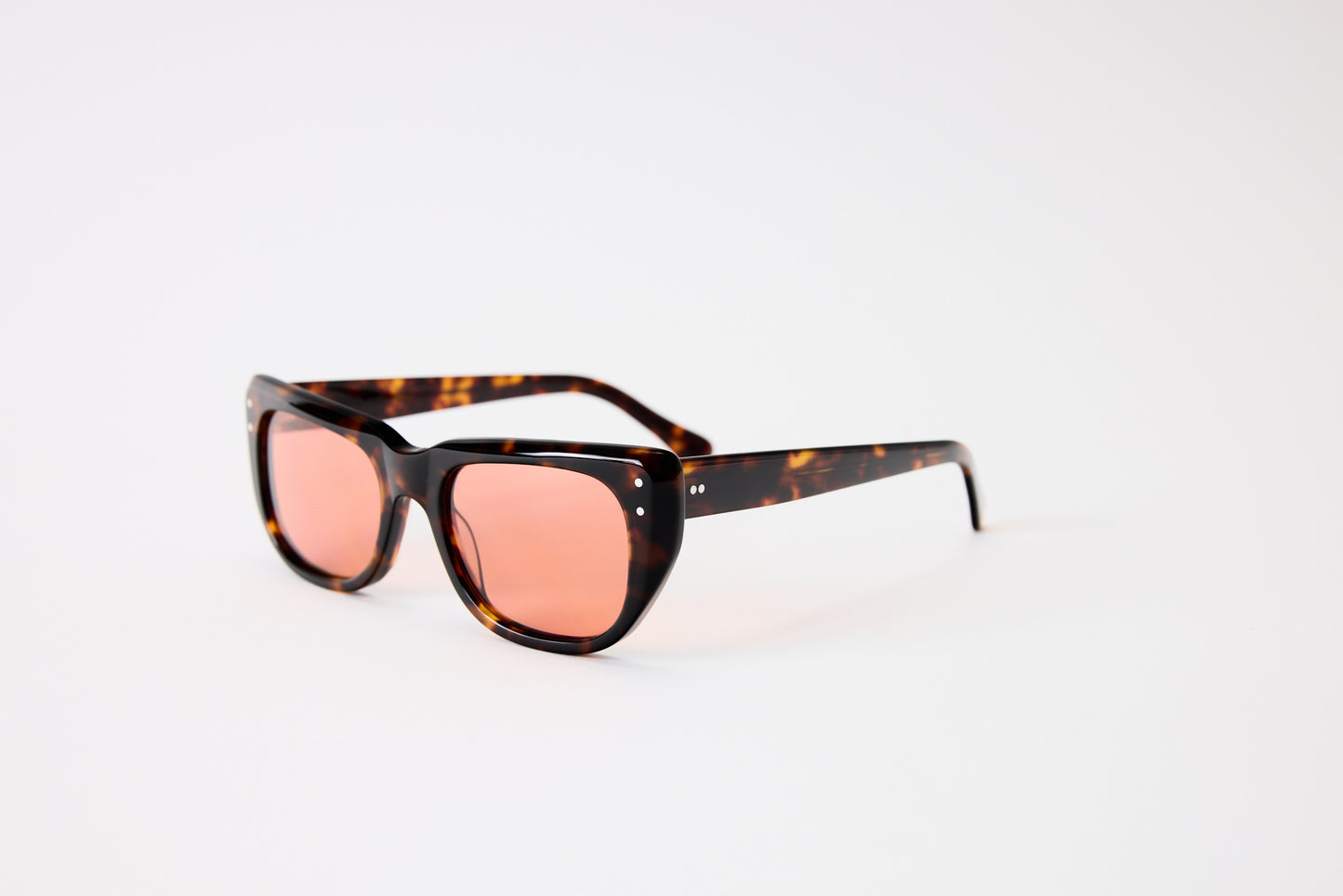 NEW YORK EYERISH, Bundorans. Dark Tortoise with Pink Lenses