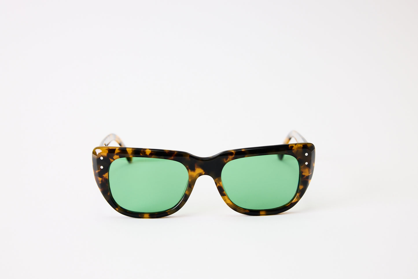 NEW YORK EYERISH, Bundorans. Light Tortoise with Green Lenses