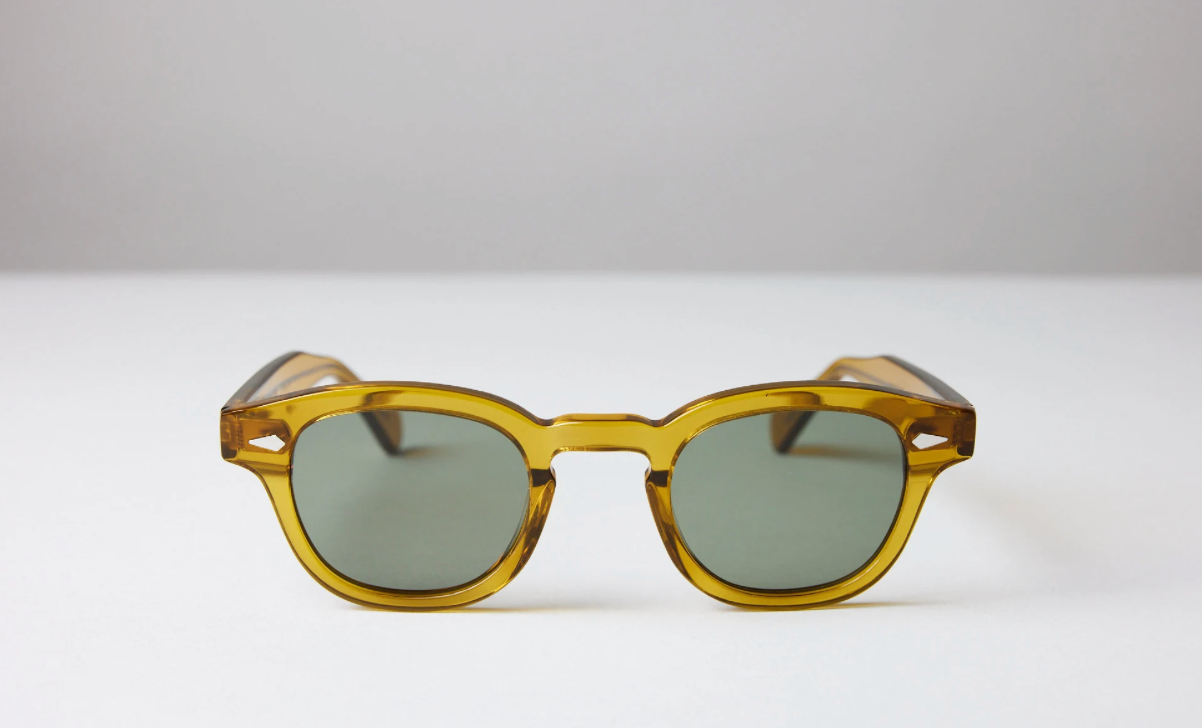 Large - NEW YORK EYERISH, Causeway. Caramel with G24 Green Lenses