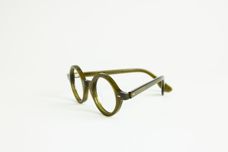 NEW YORK EYERISH, Greystones. Rx Prescription Lenses with Olive Green Frames