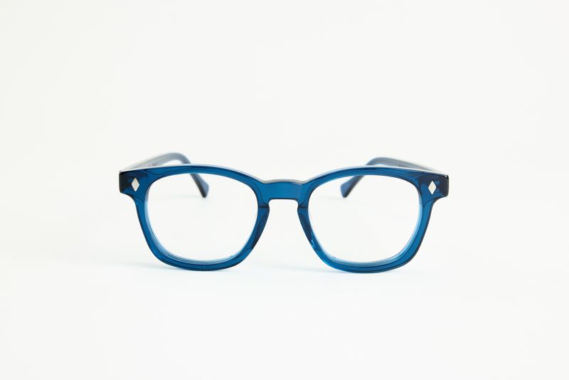 NEW YORK EYERISH, Castlerock. Rx Prescription Lenses with Blue Frames