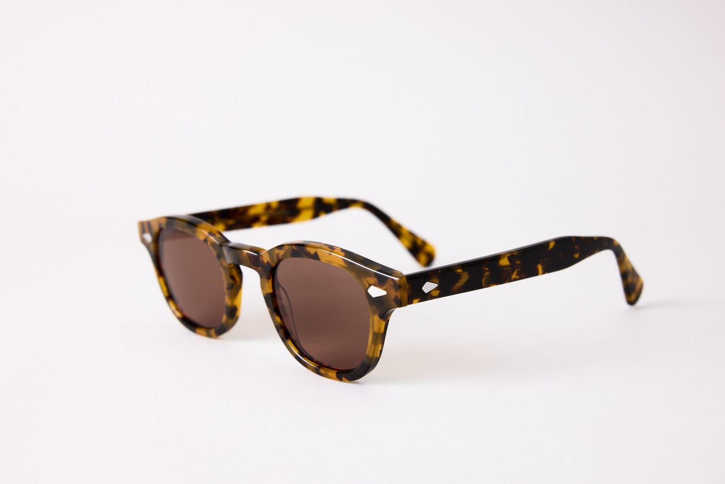 Small - NEW YORK EYERISH, Causeway. Light Tortoise Frame with Amber Lenses