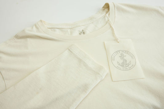 THE QUALITY MENDING CO Vintage White Cotton Long Sleeve Shirt