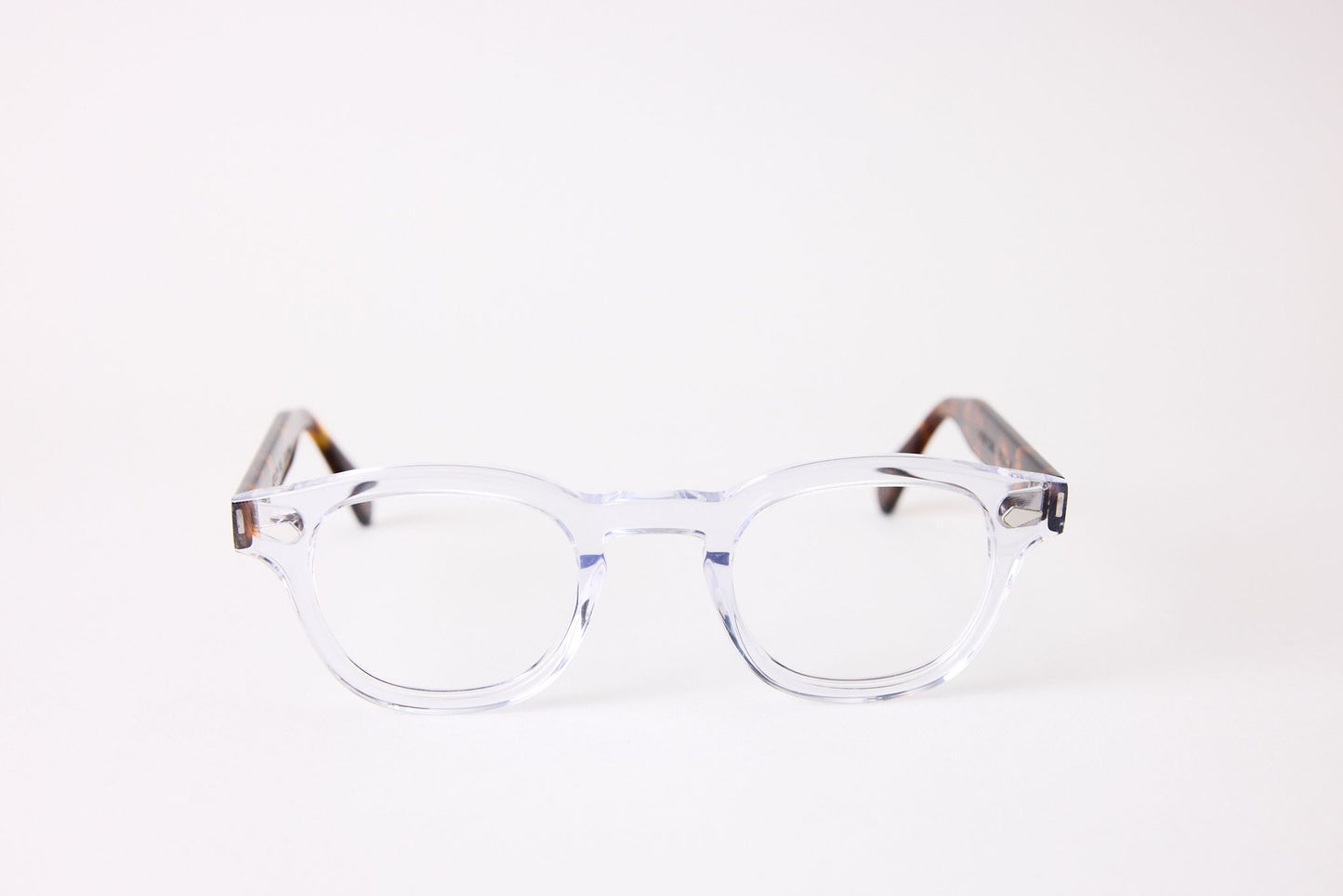 Small - NEW YORK EYERISH, Causeway. Rx Prescription Lenses with Clear Frames and Dark Tortoise Temples