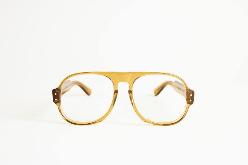NEW YORK EYERISH, Belfasts. Rx Prescription Lenses with Yellow Frames
