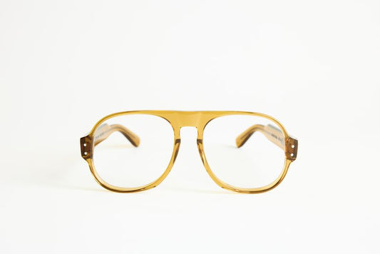 NEW YORK EYERISH, Belfasts. Rx Prescription Lenses with Yellow Frames