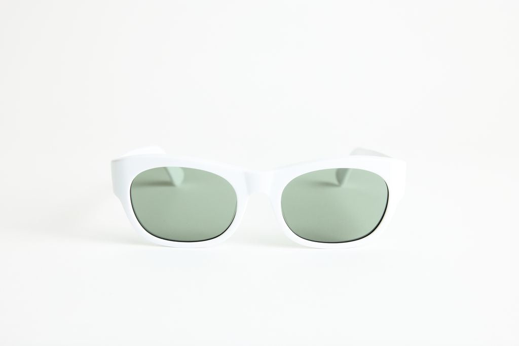 NEW YORK EYERISH, Westports. Ice White Frames with G24 Lenses