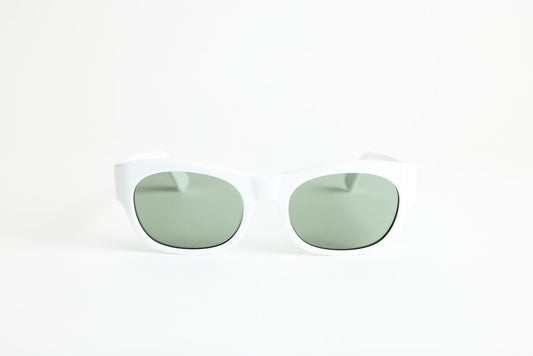 NEW YORK EYERISH, Westports. Ice White Frames with G24 Lenses