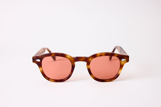 Large - NEW YORK EYERISH, Causeway. Red and Blonde Frame with Red Lenses