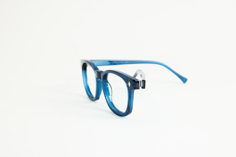 NEW YORK EYERISH, Castlerock. Rx Prescription Lenses with Blue Frames