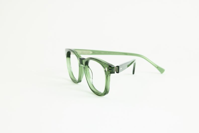 NEW YORK EYERISH, Castlerock. Rx Prescription Lenses with Bottle Green Frames