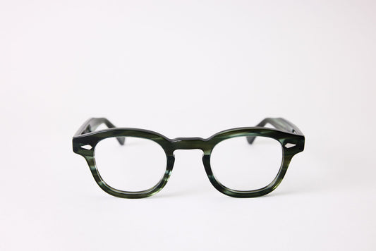 Large - NEW YORK EYERISH, Causeway. Rx Prescription Lenses with Green Tortoise Shell Frames