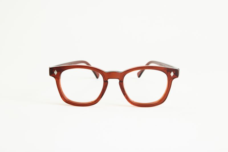 NEW YORK EYERISH, Castlerock. Rx Prescription Lenses with Garnet Red Frames