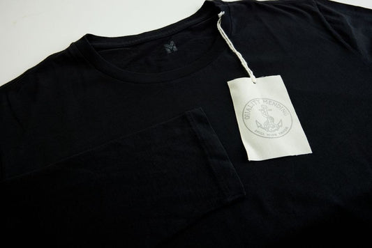 THE QUALITY MENDING CO Black Cotton Long Sleeve Shirt