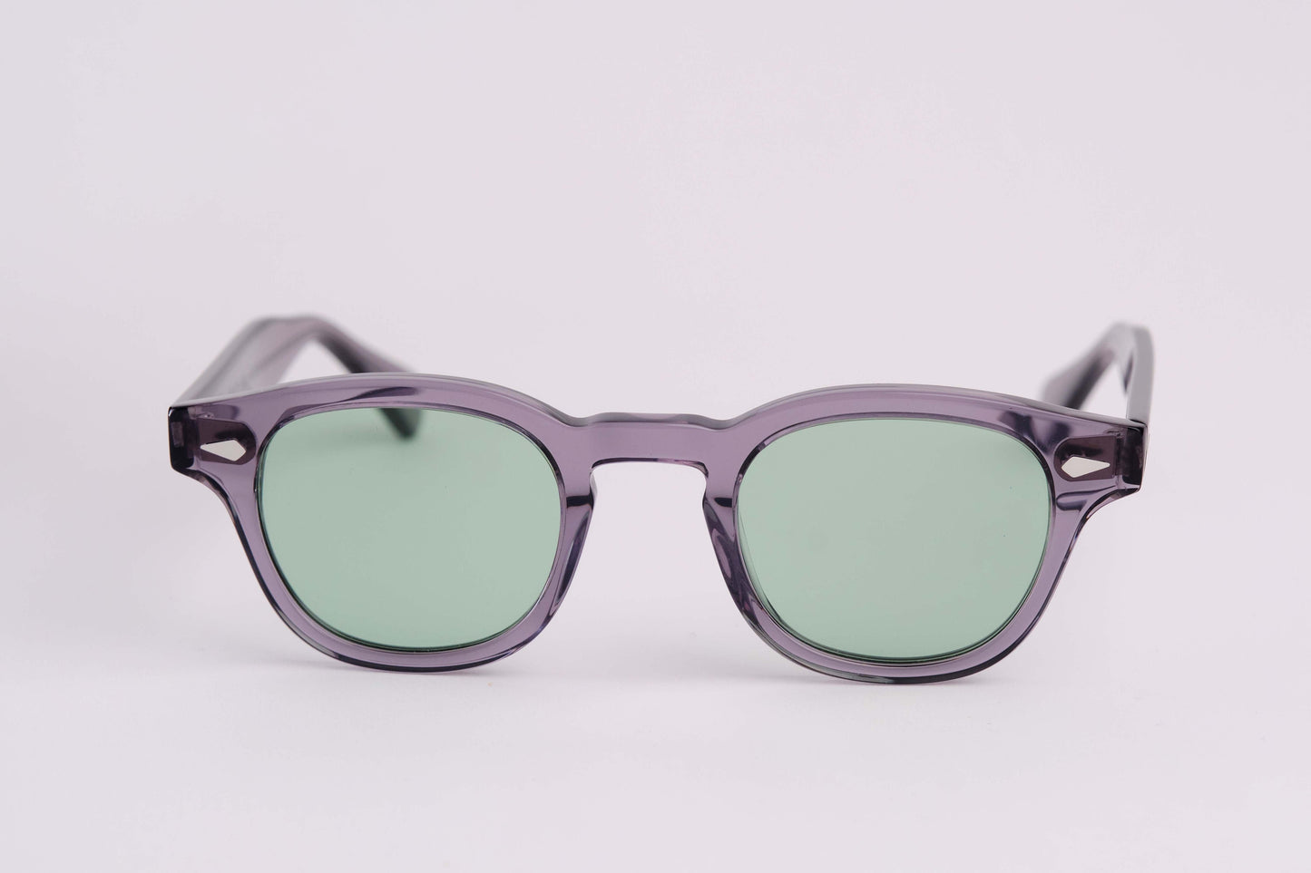 Large - NEW YORK EYERISH, Causeway. Grey Frame with Light Green Lenses