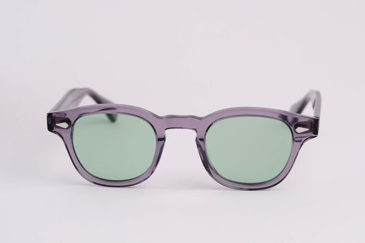 Large - NEW YORK EYERISH, Causeway. Grey Frame with Light Green Lenses