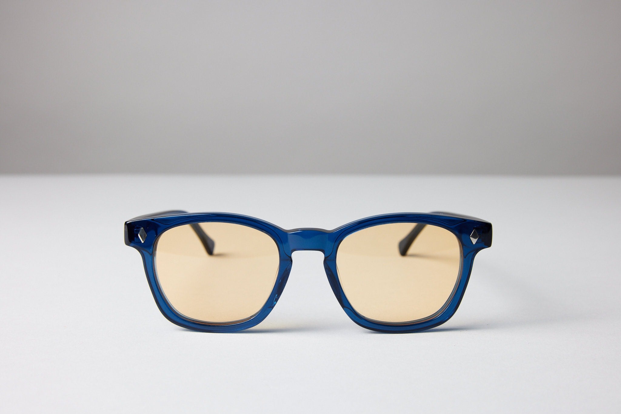 NEW YORK EYERISH, Castlerock. Blue Frame with Orange Lenses